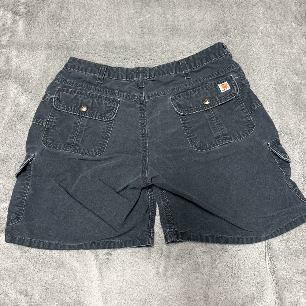 Carhartt Shorts Women's 8 Blue Gray Carpenter Outdoor Workwear